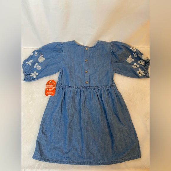 Wonder nation girls blue denim dress size 4-5 - Picture 10 of 11